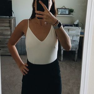 White backless bodysuit - only worn once!